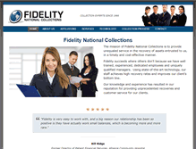 Tablet Screenshot of fidelitycollections.com
